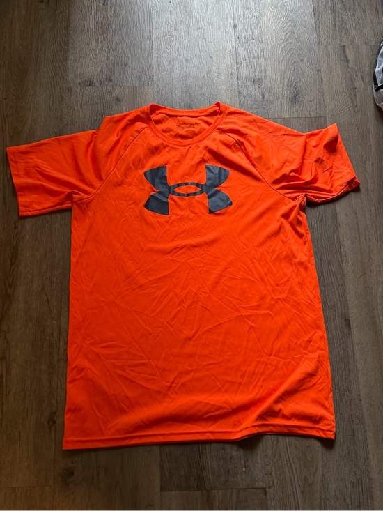 Under Armour Other - Under Armour Youth XL Bright Orange Short-Sleeve Performance Tee with Black Logo